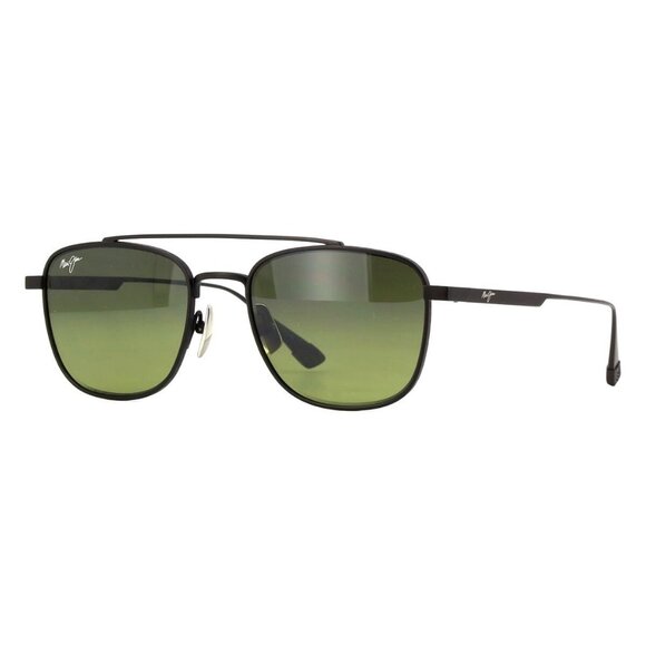New MAUI JIM Kahana Black Polarised Square HTS640 02 Sunglasses Women - Picture 1 of 4